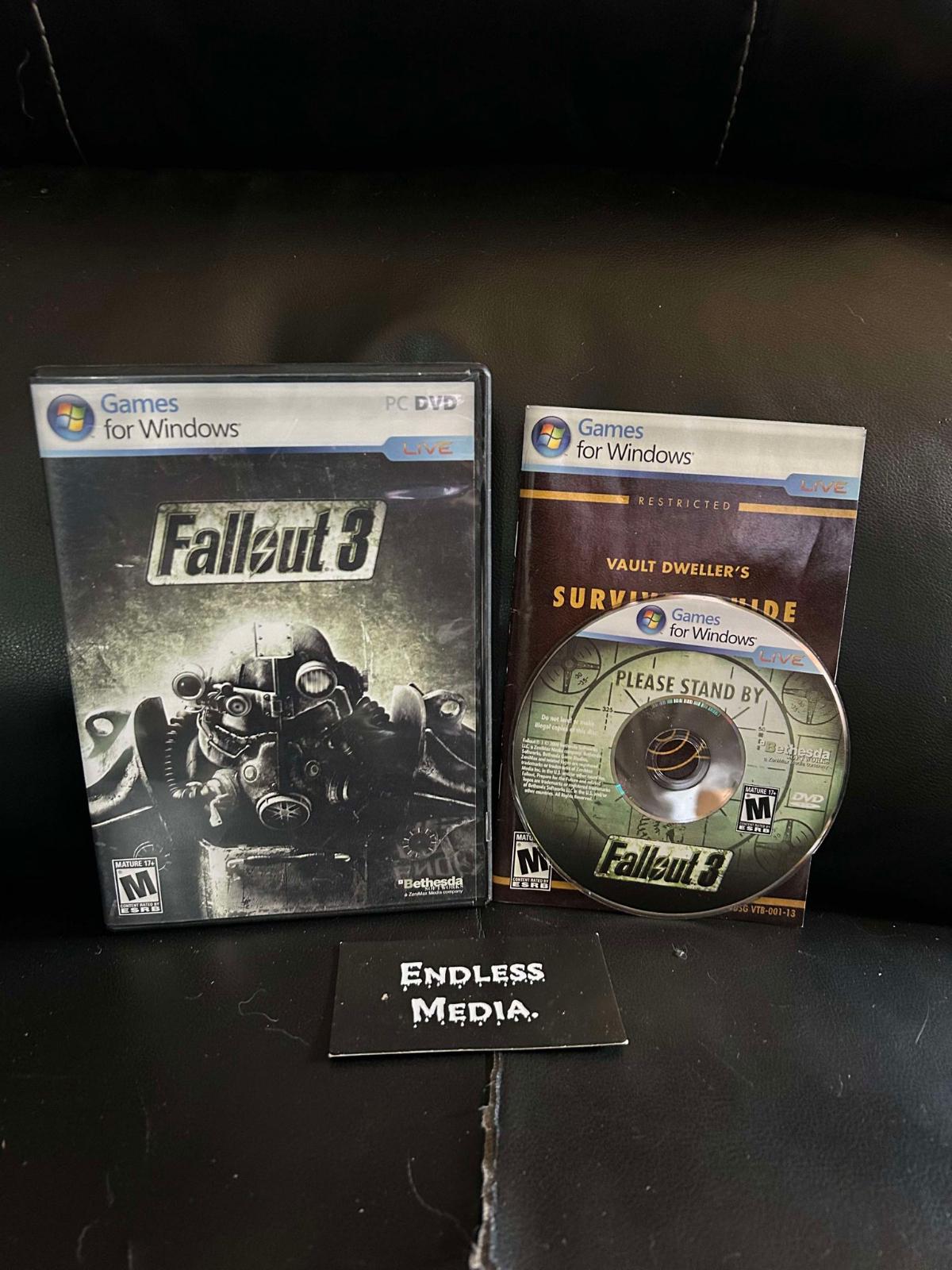 Fallout 3 [Slim Case] PC PC Games CIB Video Game