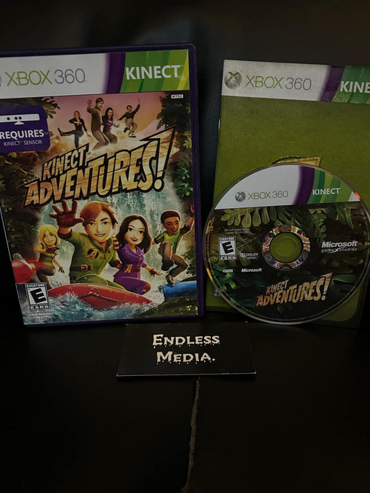 Kinect Adventures Microsoft Xbox 360 CIB Video Game