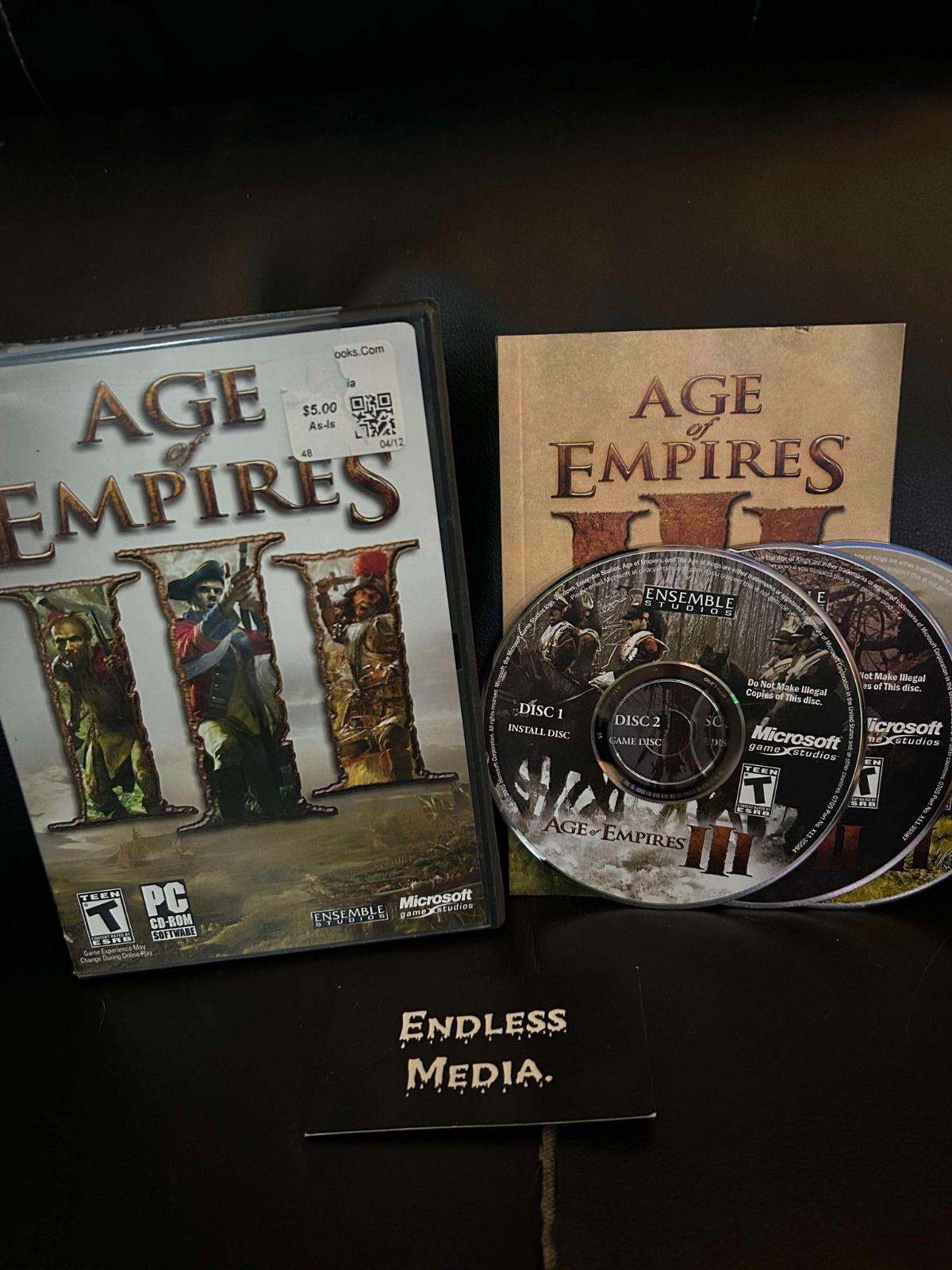 Age of Empires III PC PC Games CIB Video Game