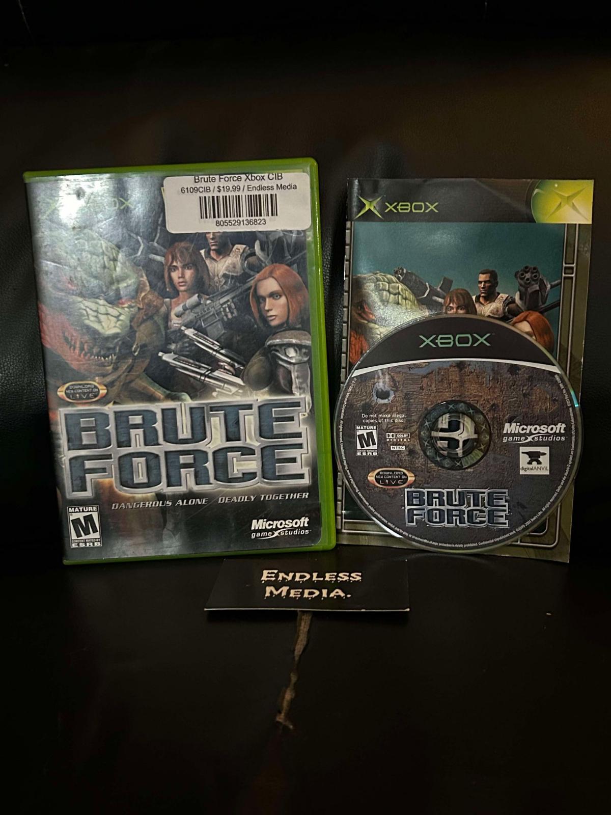 Brute Force Microsoft Xbox CIB Video Game