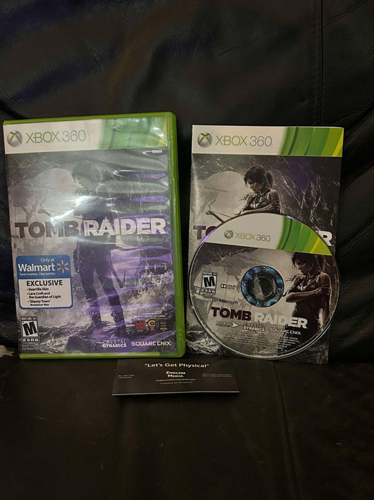 Tomb Raider Microsoft Xbox 360 Item and Box Video Game