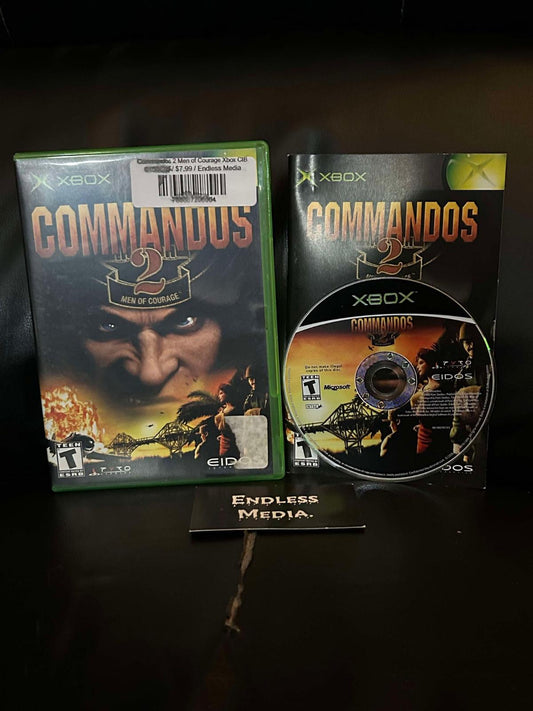 Commandos 2 Men of Courage Microsoft Xbox CIB Video Game