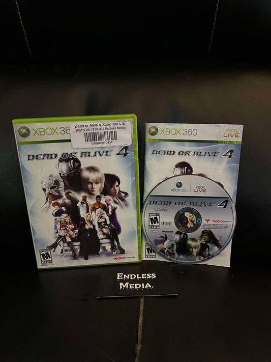 Dead or Alive 4 Microsoft Xbox 360 CIB Video Game