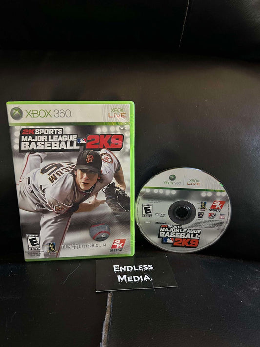 Major League Baseball 2K9 Microsoft Xbox 360 Item and Box Video Game