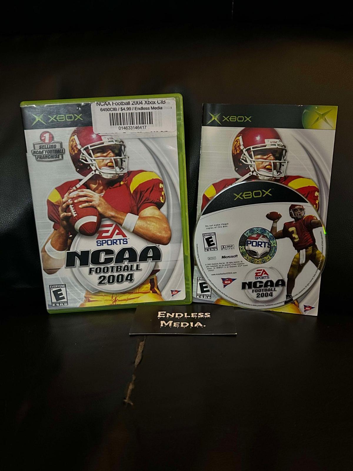 NCAA Football 2004 Microsoft Xbox CIB Video Game