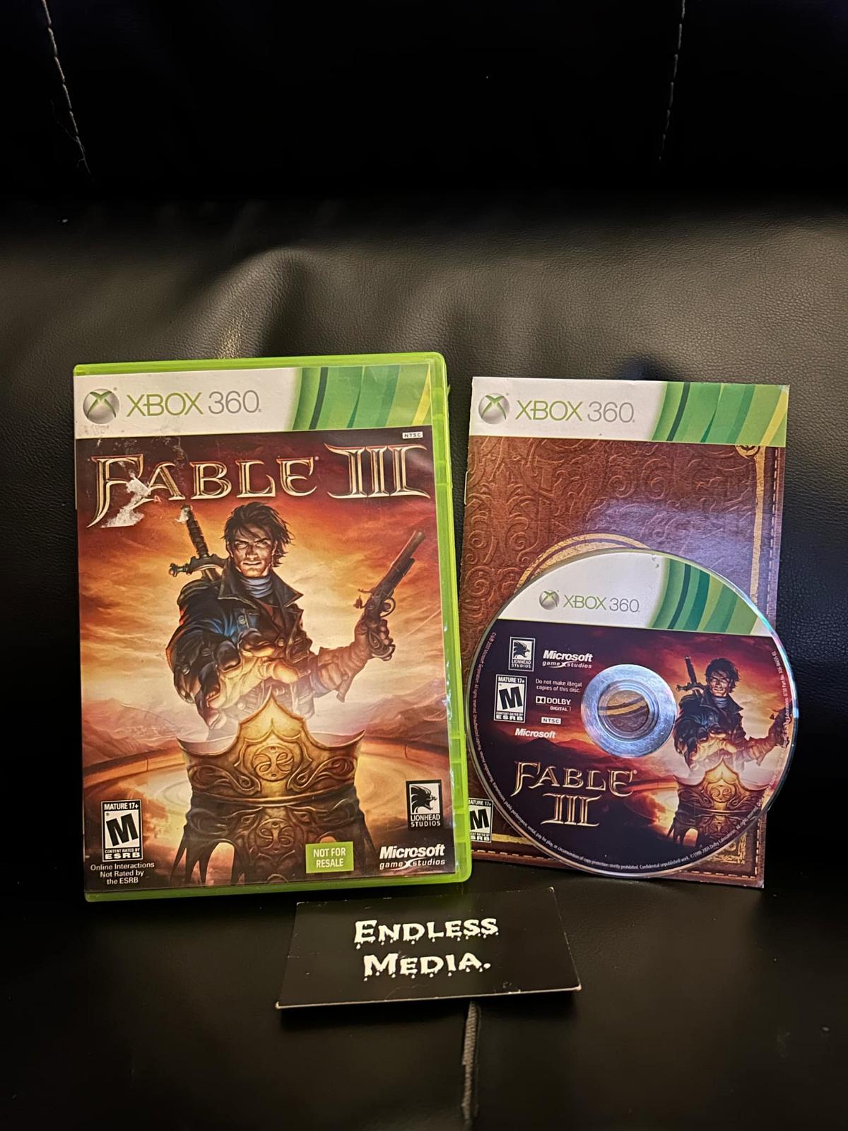 Fable III [Not For Resale] Microsoft Xbox 360 CIB Video Game