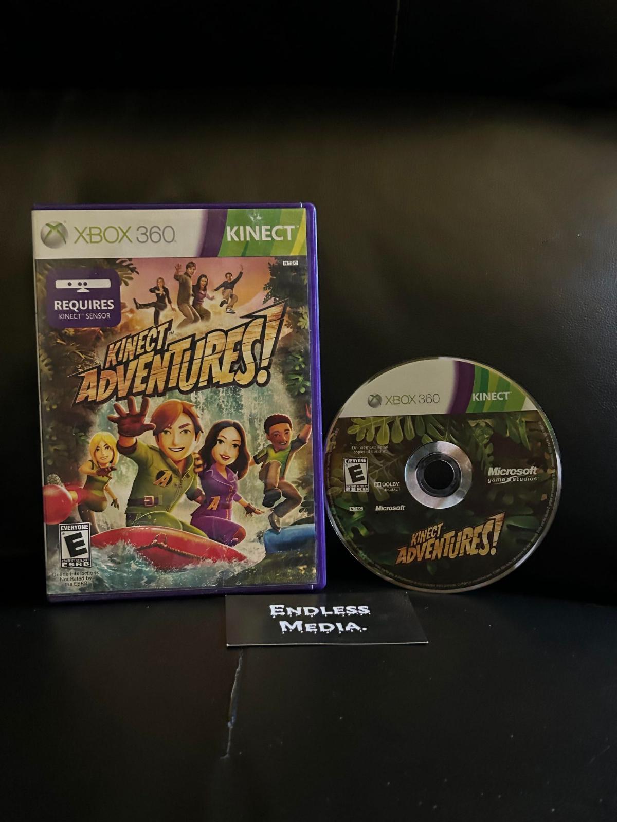 Kinect Adventures Microsoft Xbox 360 Item and Box Video Game