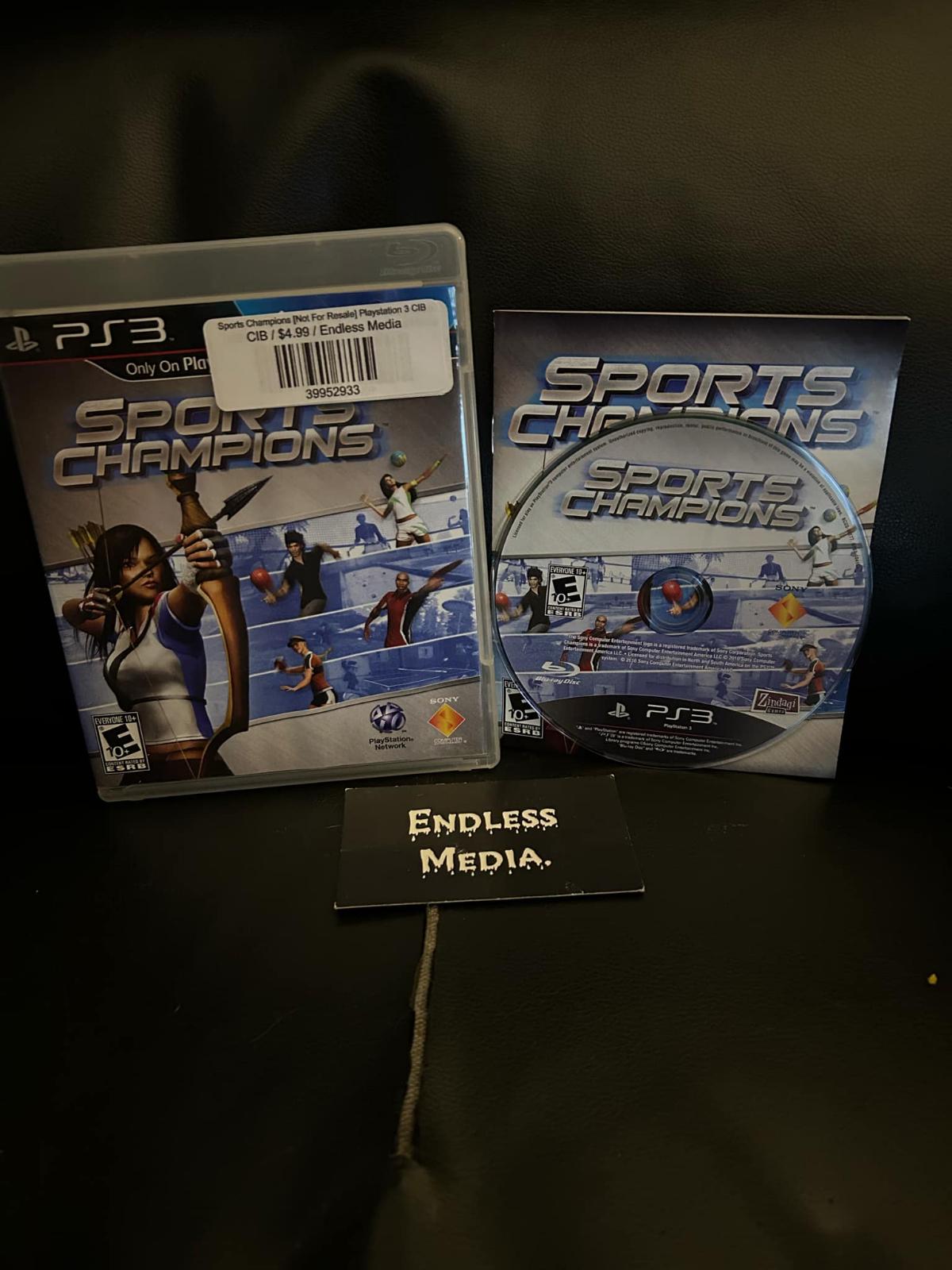 Sports Champions [Not For Resale] Sony Playstation 3 CIB Video Game