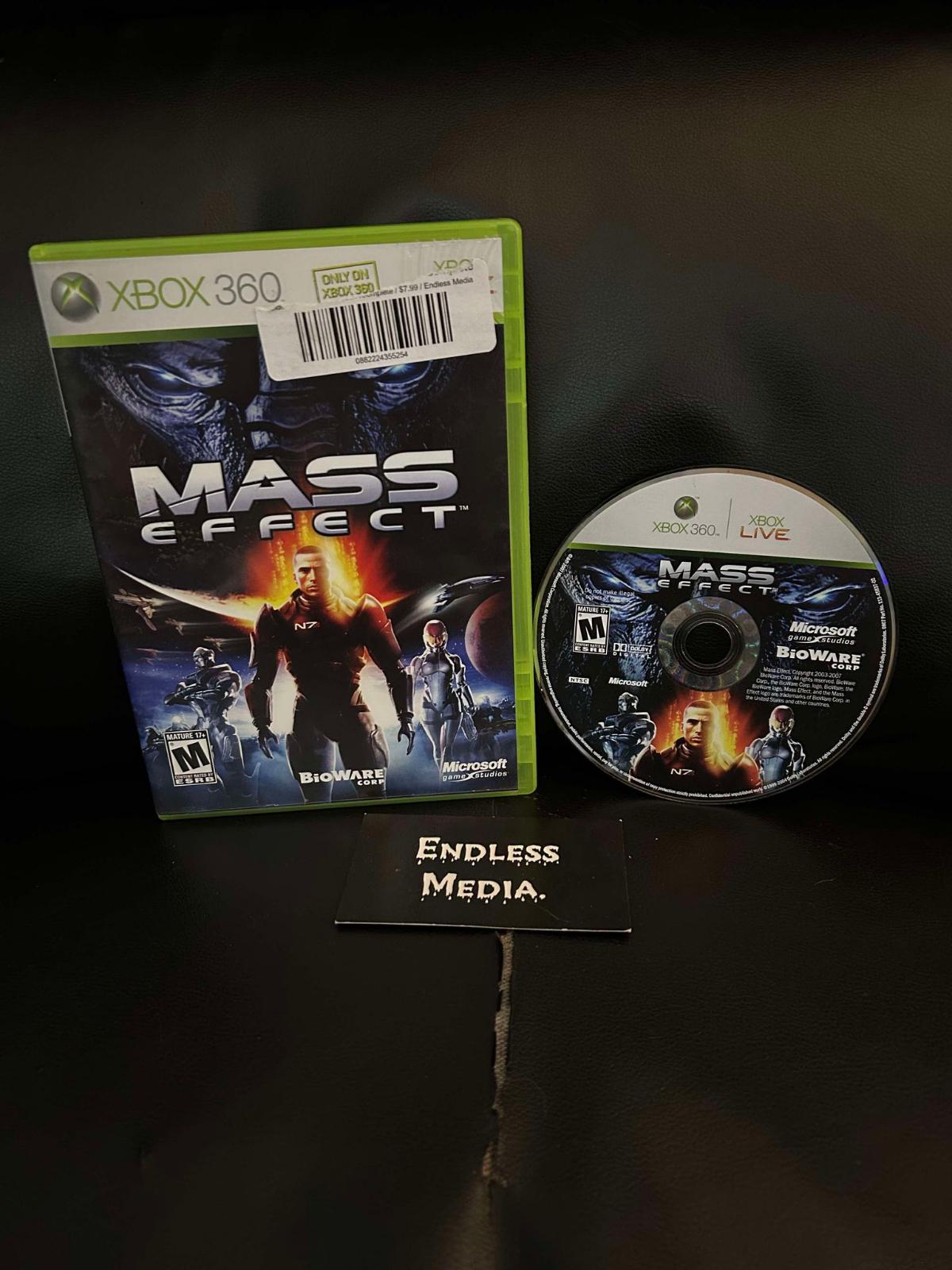 Mass Effect Microsoft Xbox 360 Item and Box Video Game