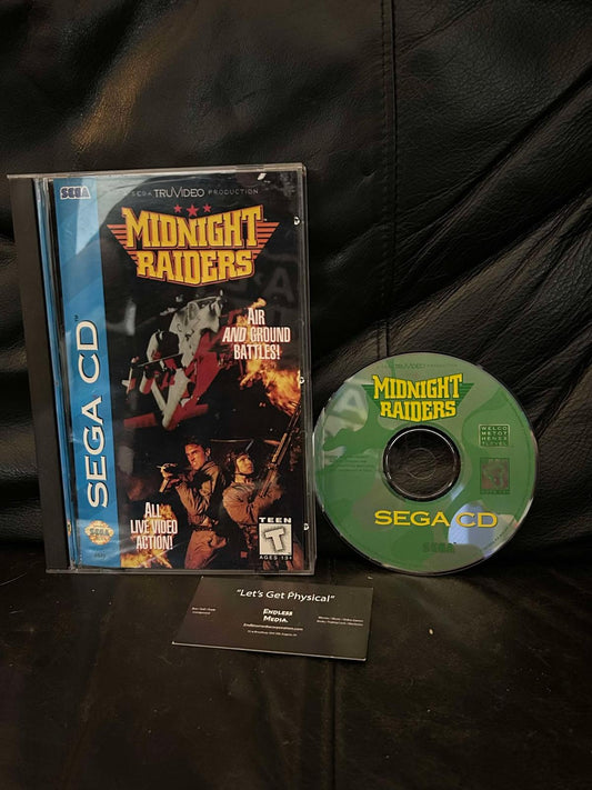 Midnight Raiders Sega Sega CD CIB Video Game