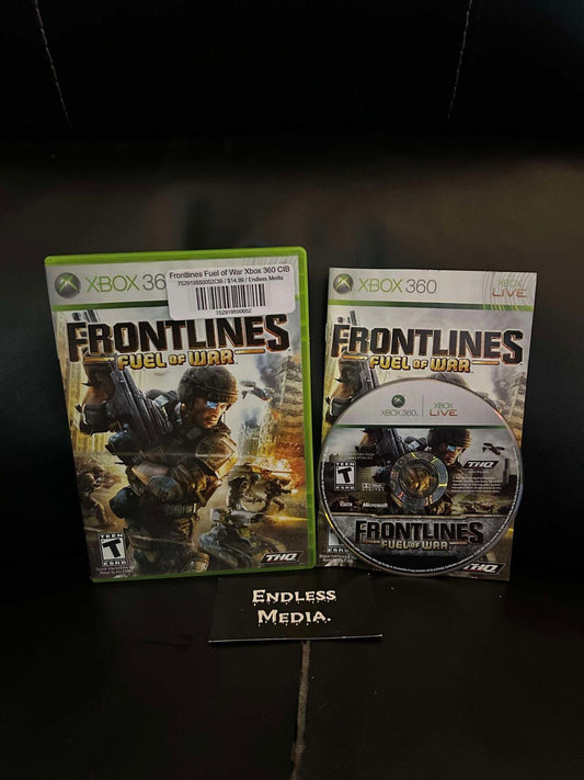 Frontlines Fuel of War Microsoft Xbox 360 CIB Video Game