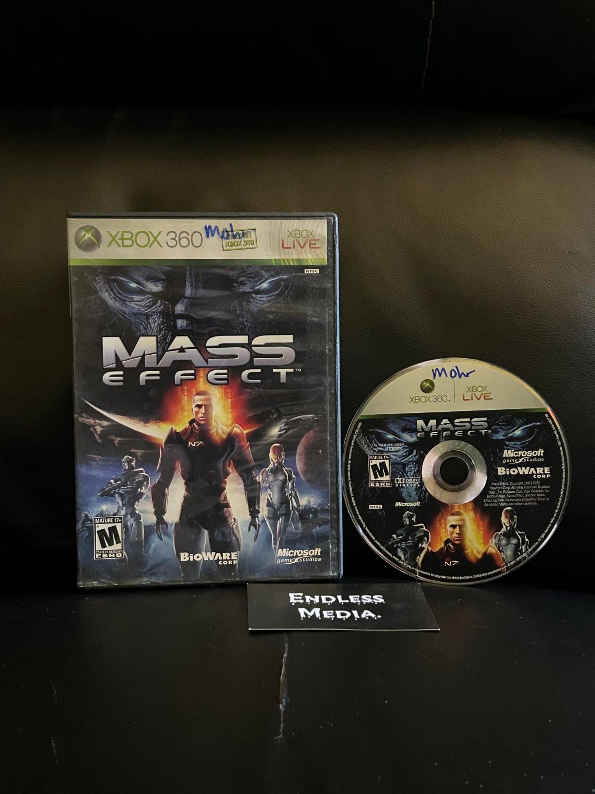 Mass Effect Microsoft Xbox 360 Item and Box Video Game