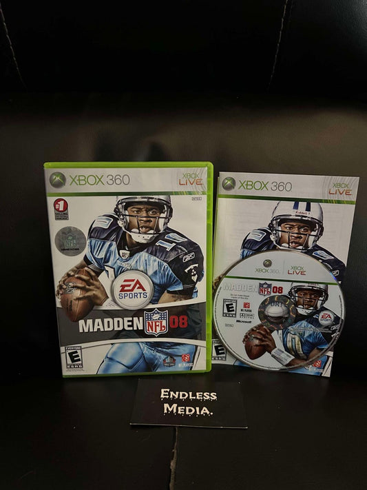 Madden 2008 Microsoft Xbox 360 CIB Video Game