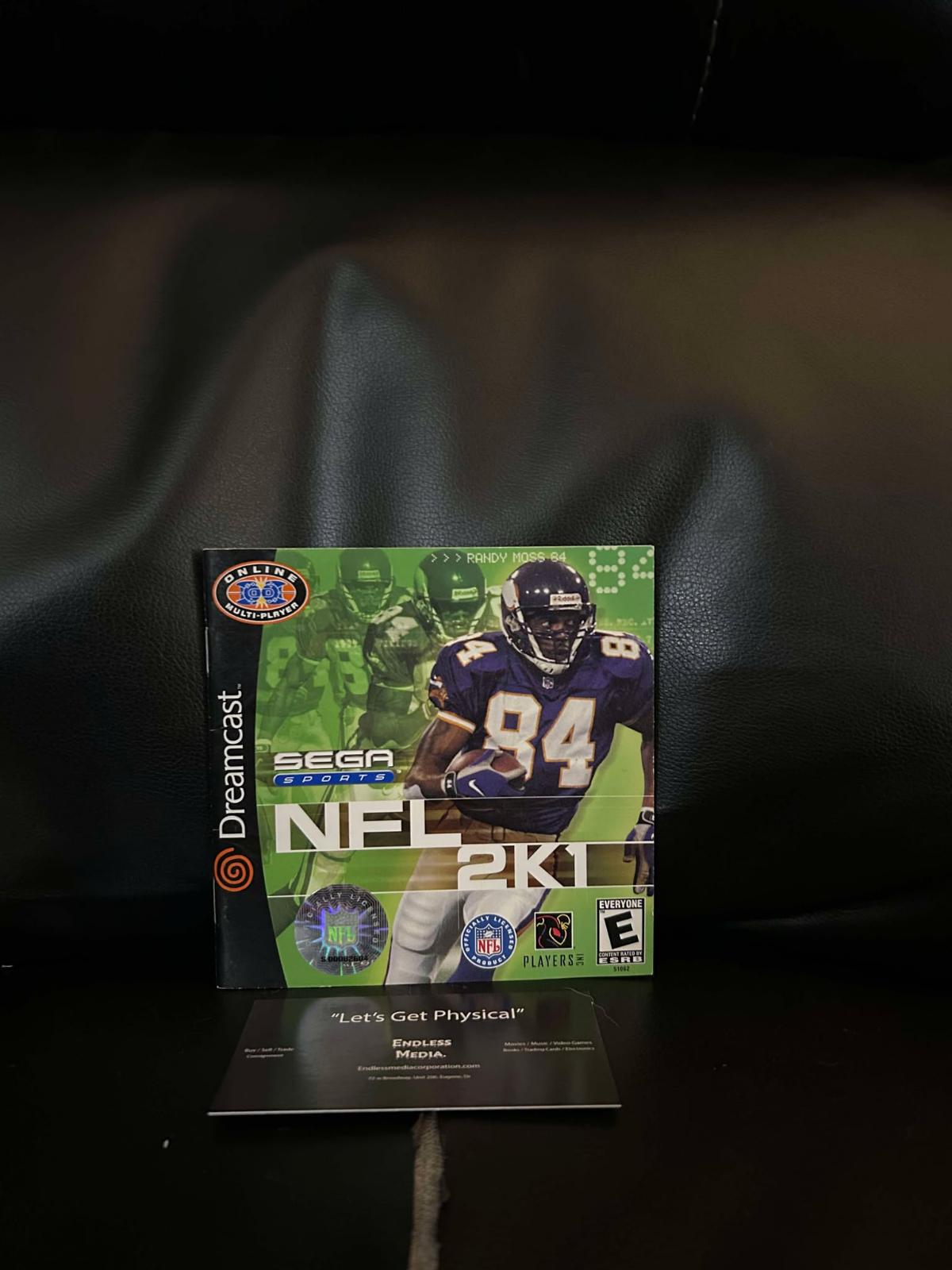 NFL 2K1 Sega Sega Dreamcast Manual only Video Game