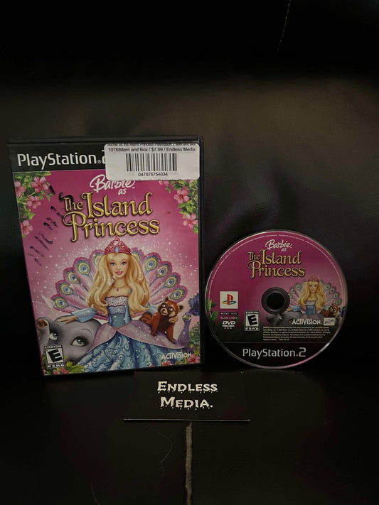 Barbie as the Island Princess Sony Playstation 2 Item and Box Video Game