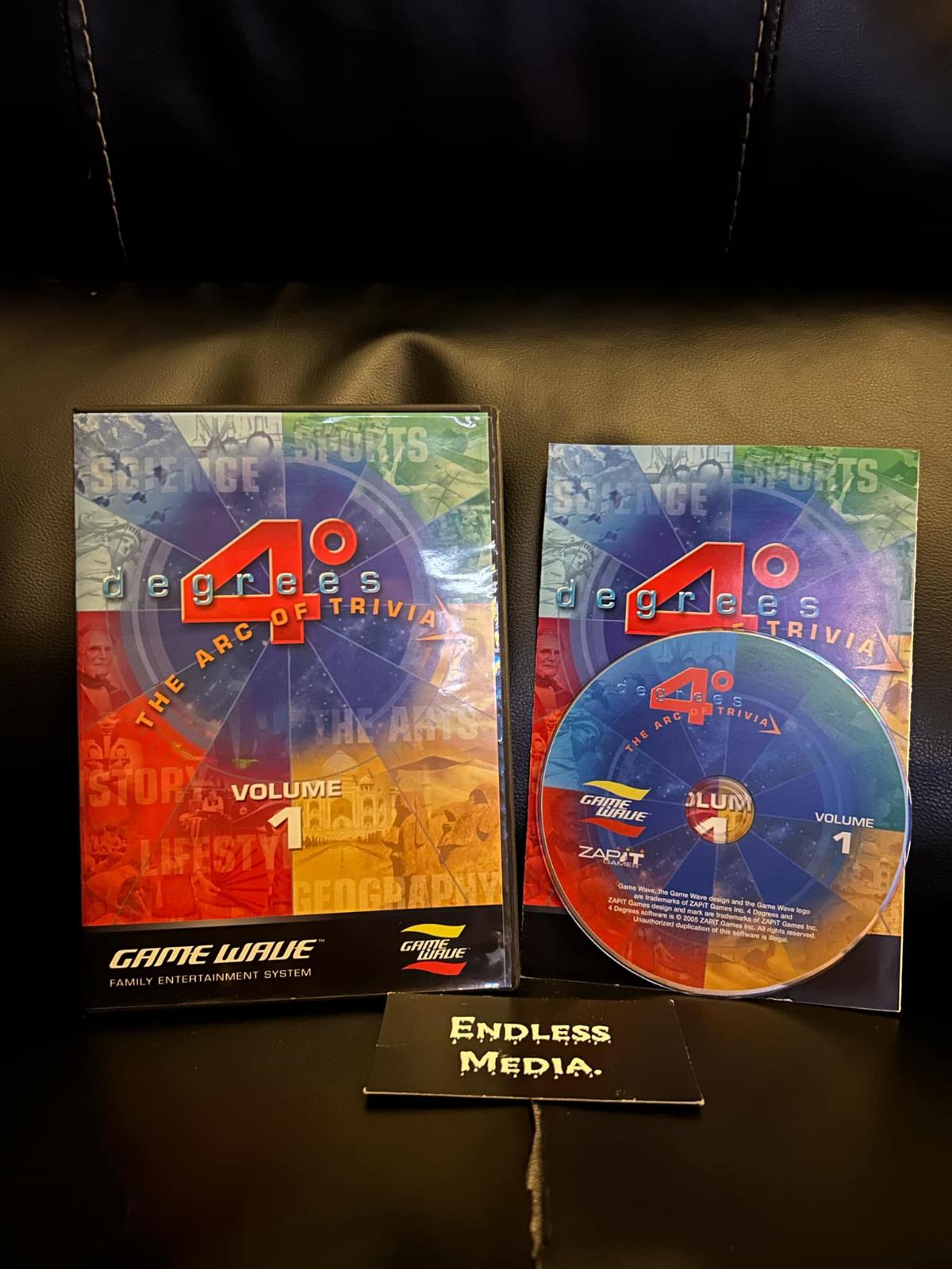 4 Degrees: The Arc of Trivia, Vol. 1 ZAPiT Games Game Wave CIB Video Game