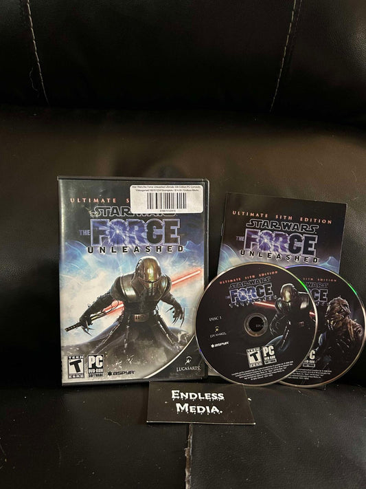 Star Wars The Force Unleashed: Ultimate Sith Edition PC PC Games CIB Video Game