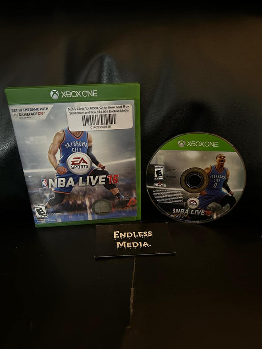 NBA Live 16 Microsoft Xbox One Item and Box Video Game