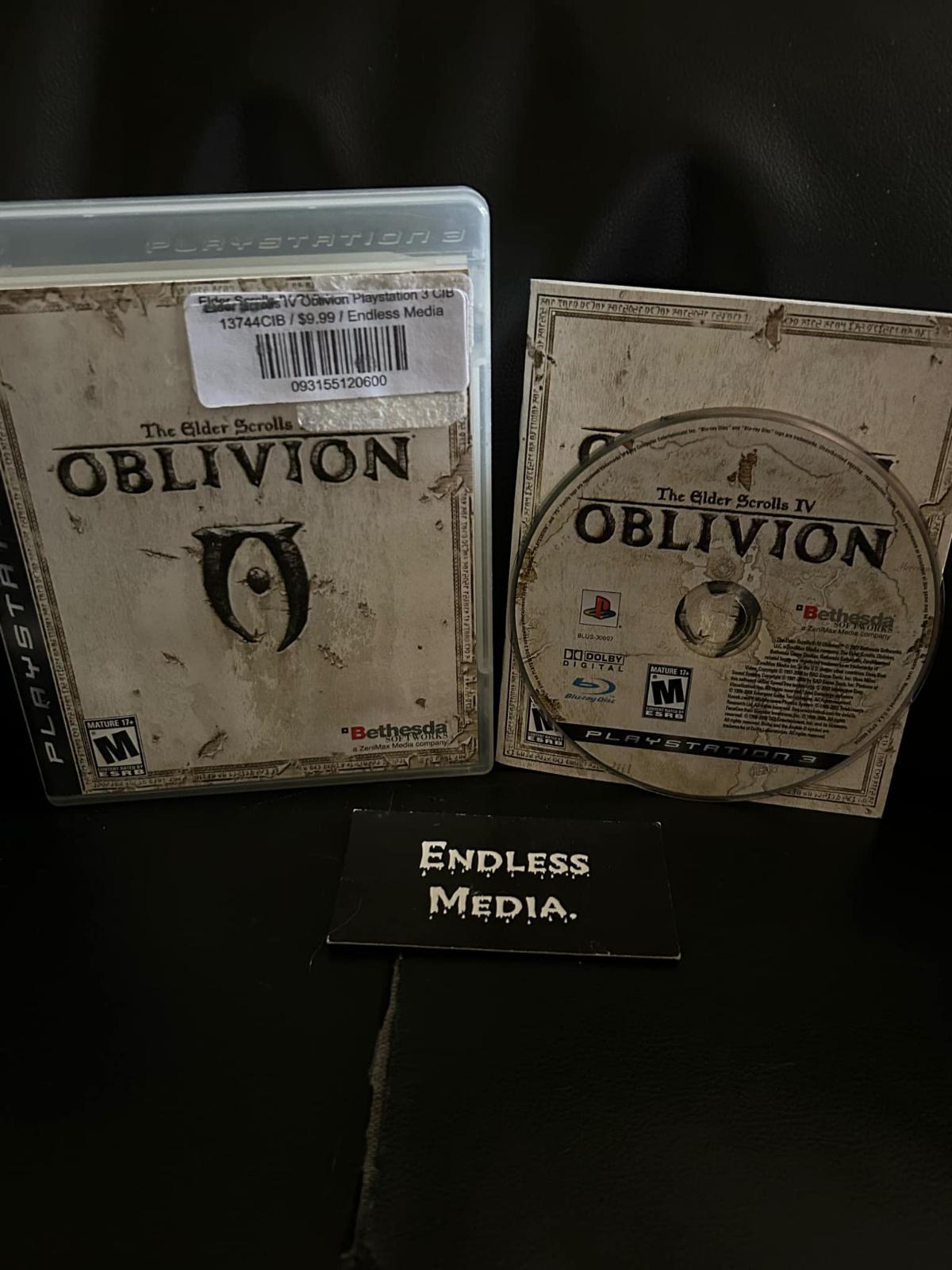 Elder Scrolls IV Oblivion Sony Playstation 3 CIB Video Game