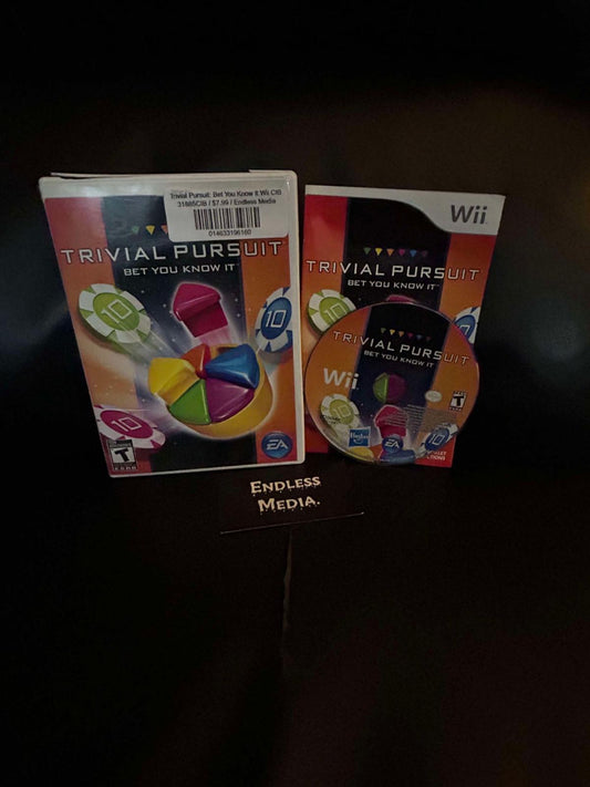 Trivial Pursuit: Bet You Know It Nintendo Wii CIB Video Game