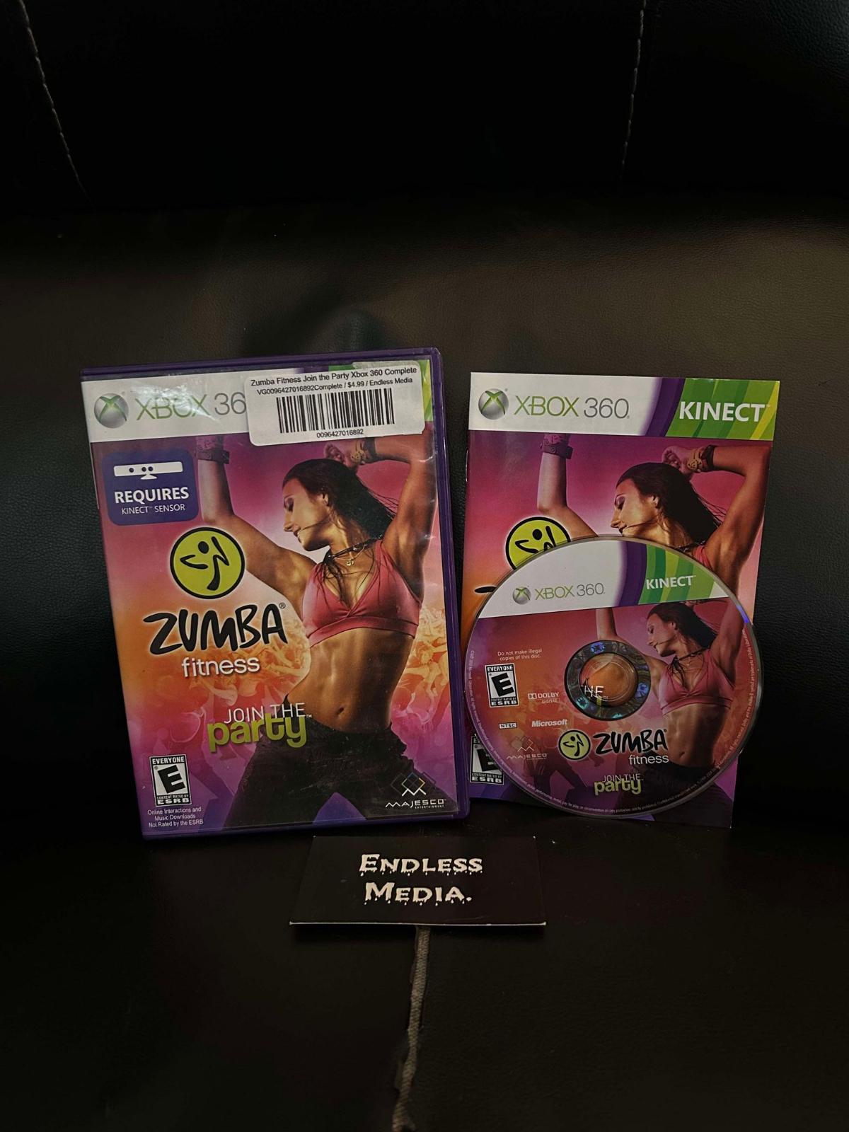 Zumba Fitness Microsoft Xbox 360 CIB Video Game