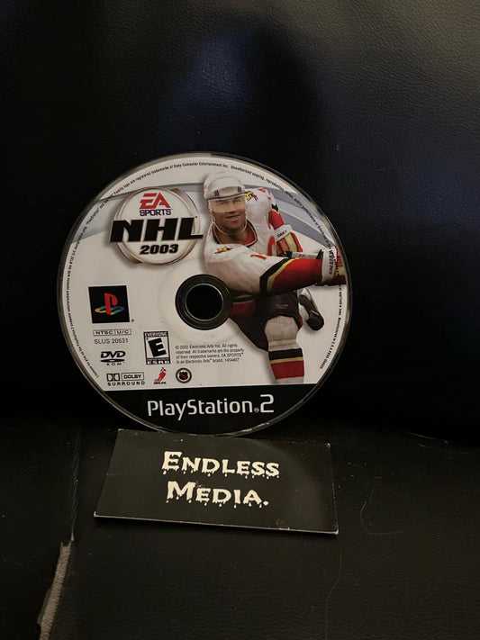 NHL 2003 Sony Playstation 2 Loose Video Game