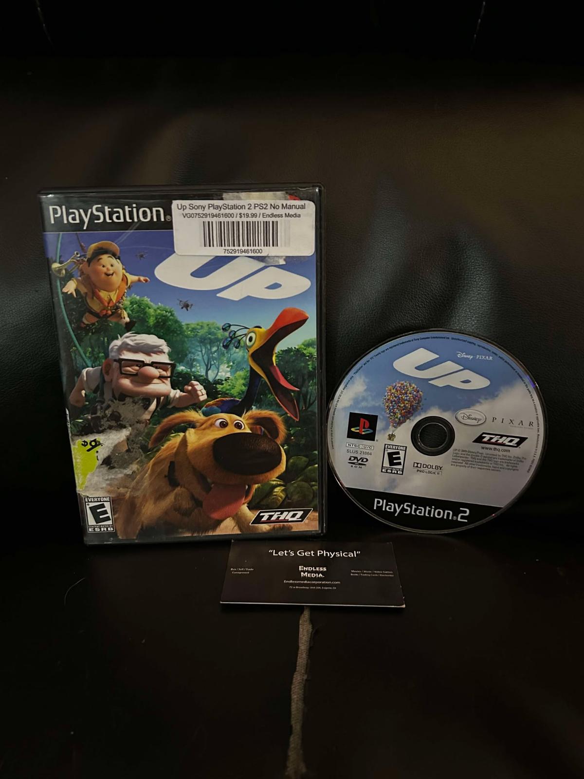 Disney Pixar Up Sony Playstation 2 Item and Box Video Game