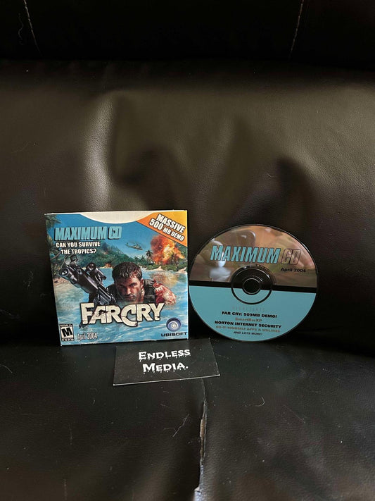 Maximum CD Demo Disc April 2004 Far Cry PC PC Games Item and Box Video Game