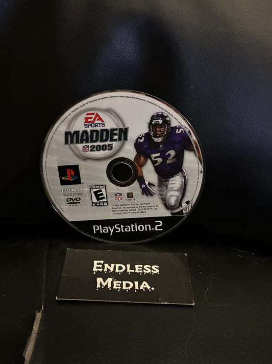 Madden 2005 Sony Playstation 2 Loose Video Game