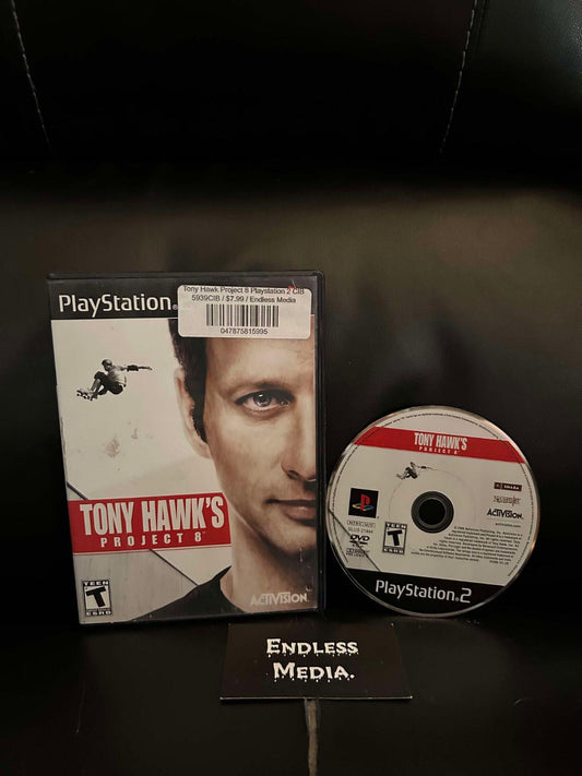 Tony Hawk Project 8 Sony Playstation 2 Item and Box Video Game