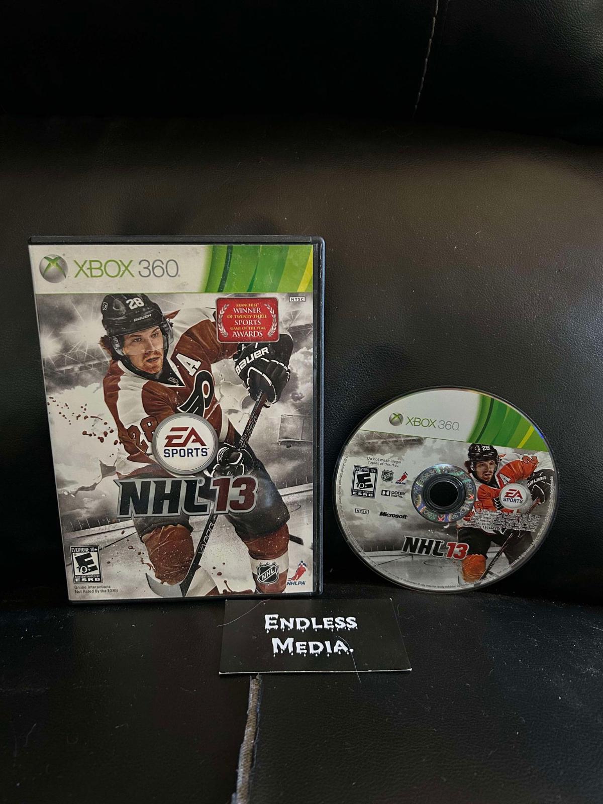 NHL 13 Microsoft Xbox 360 Item and Box Video Game