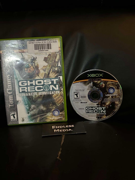 Ghost Recon Advanced Warfighter Microsoft Xbox Item and Box Video Game