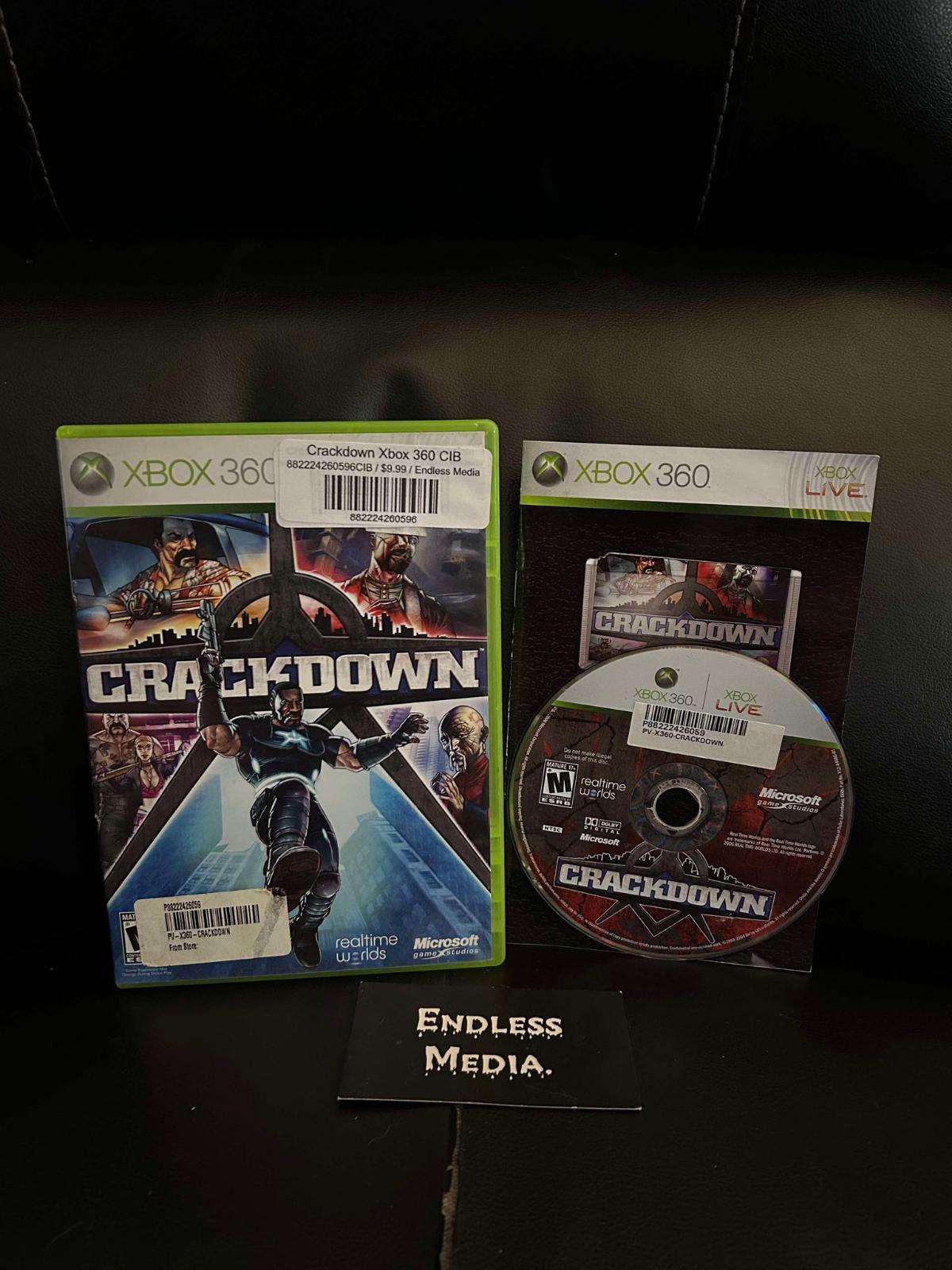 Crackdown Microsoft Xbox 360 CIB Video Game