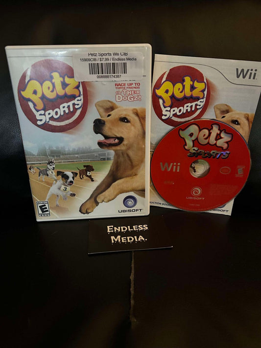 Petz Sports Nintendo Wii CIB Video Game