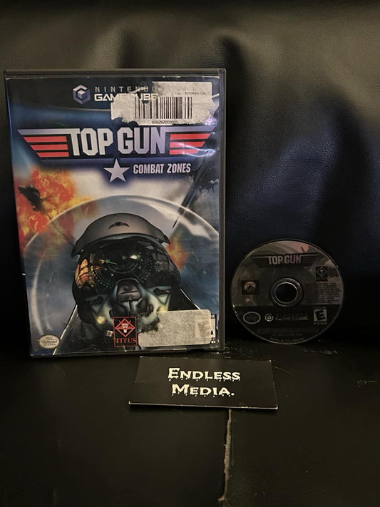 Top Gun Combat Zones Nintendo Gamecube Item and Box Video Game