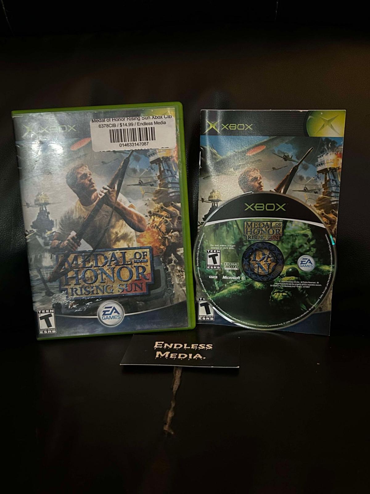 Medal of Honor Rising Sun Microsoft Xbox CIB Video Game