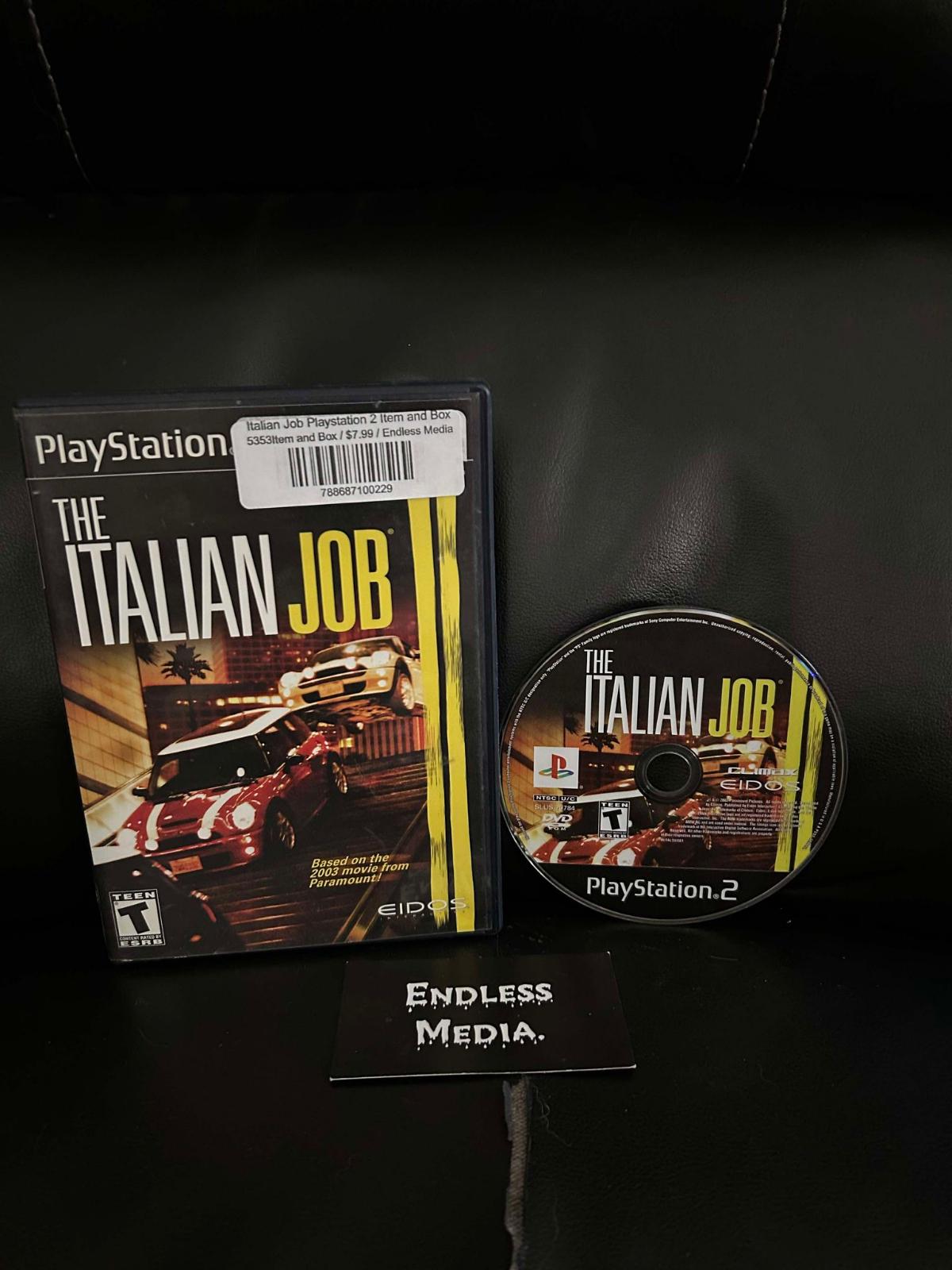 Italian Job Sony Playstation 2 Item and Box Video Game