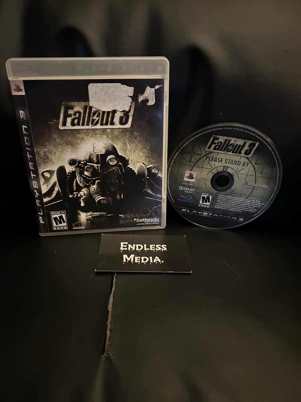 Fallout 3 Sony Playstation 3 Item and Box Video Game