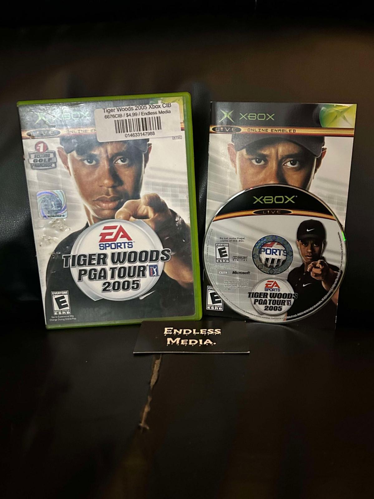 Tiger Woods 2005 Microsoft Xbox CIB Video Game