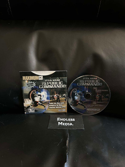 Maximum CD Demo Disc 2005 March Republic Commando PC PC Games Item and Box Video Game