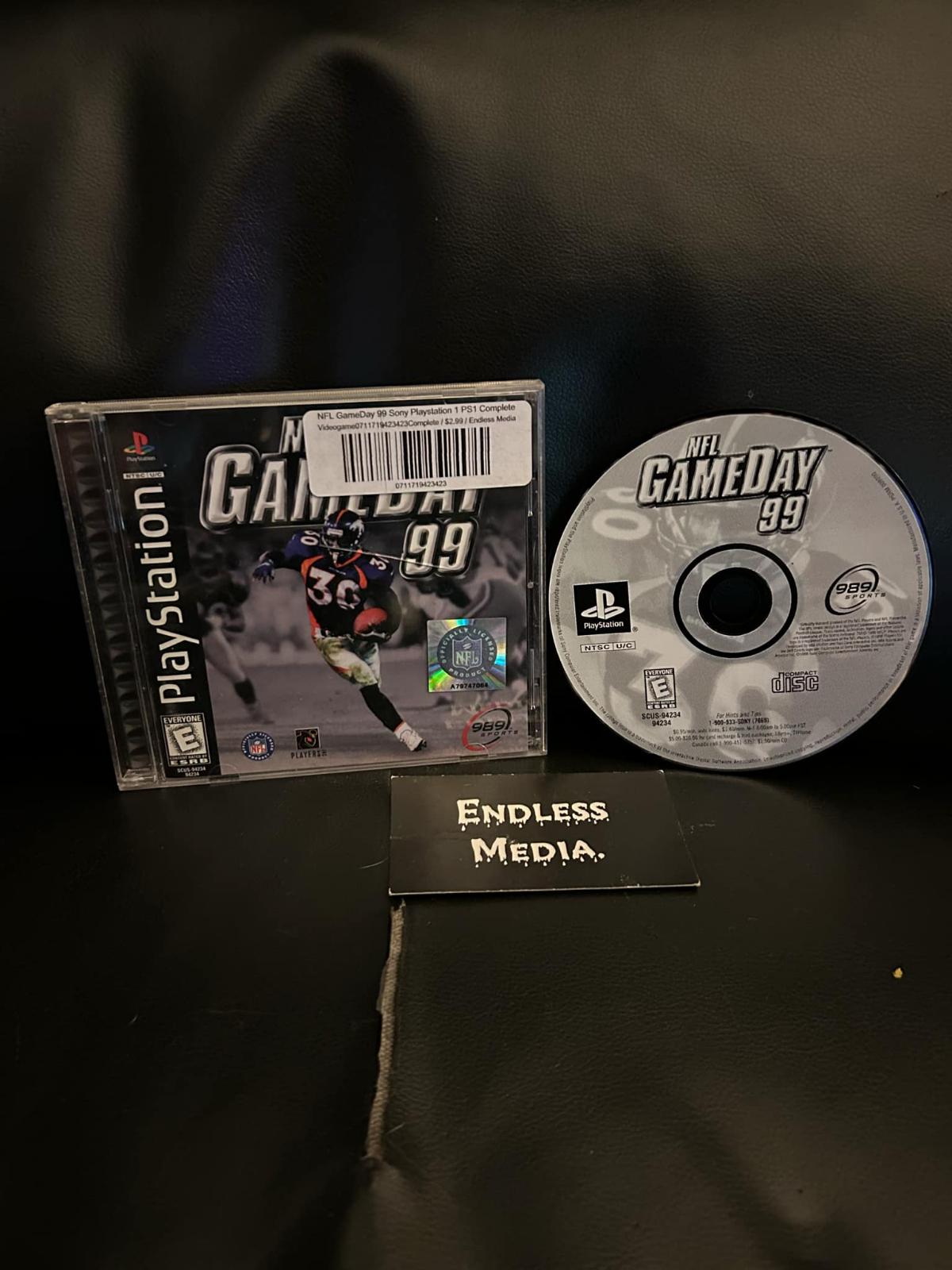 NFL GameDay 99 Sony Playstation CIB Video Game