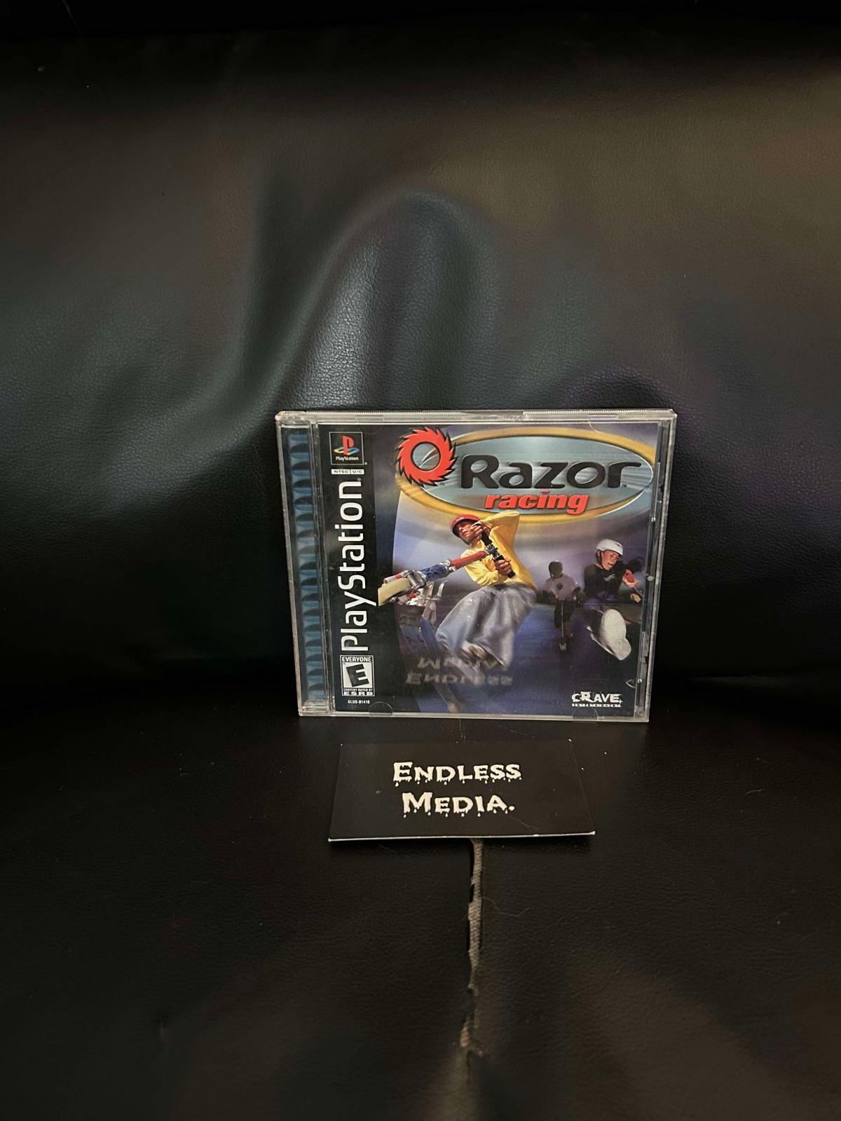 Razor Racing Sony Playstation Box and Manual Video Game