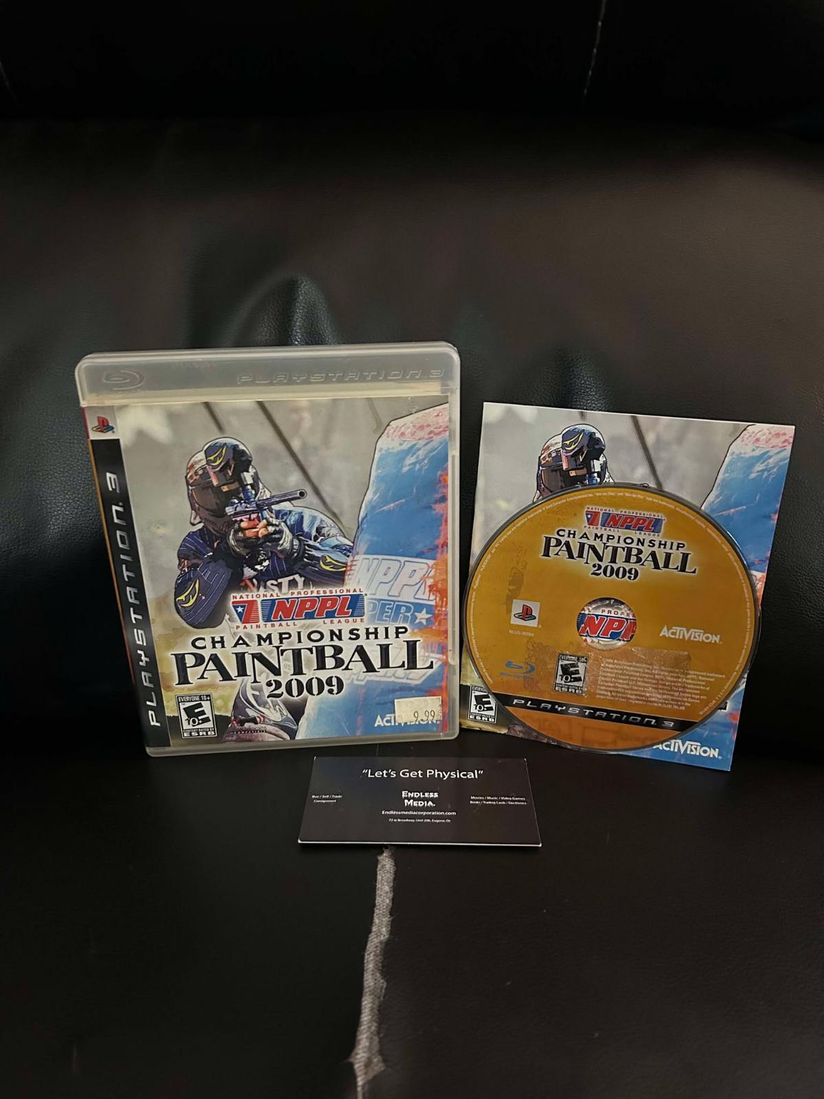 NPPL Championship Paintball 2009 Sony Playstation 3 CIB Video Game