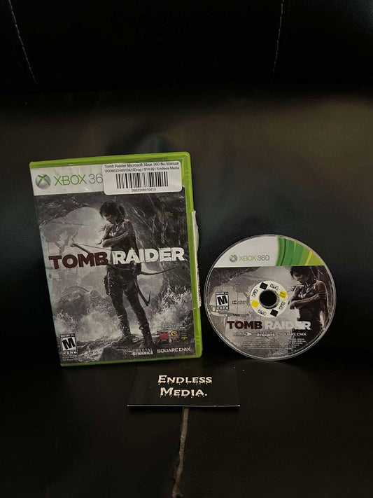 Tomb Raider Microsoft Xbox 360 Item and Box Video Game