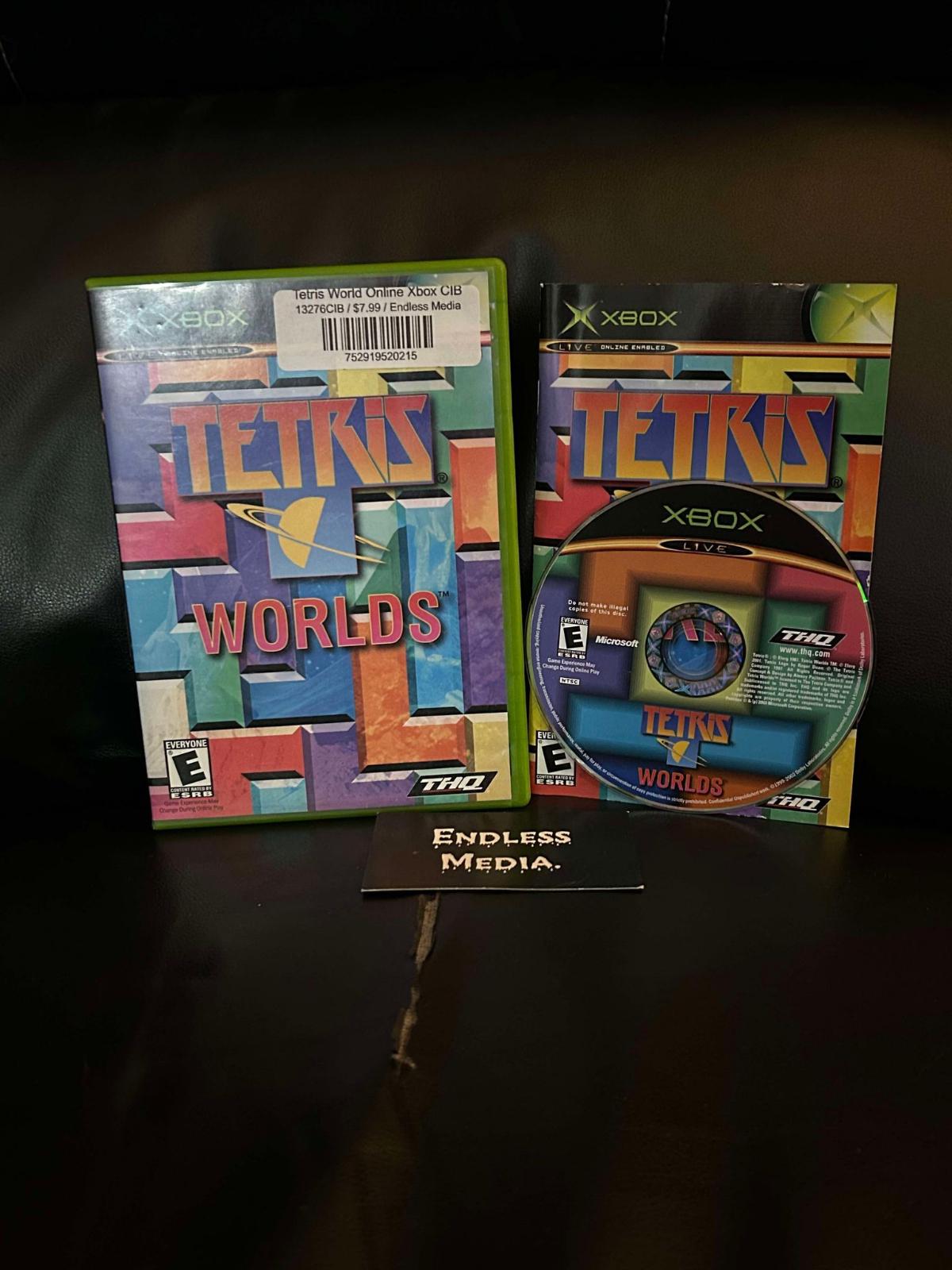 Tetris World Online Microsoft Xbox CIB Video Game