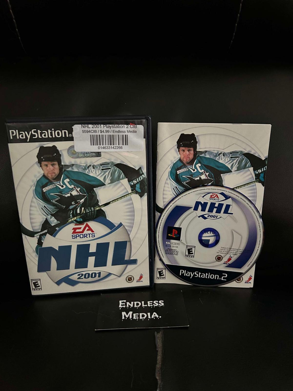 NHL 2001 Sony Playstation 2 CIB Video Game