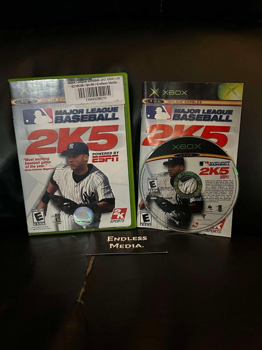 Major League Baseball 2K5 Microsoft Xbox CIB Video Game