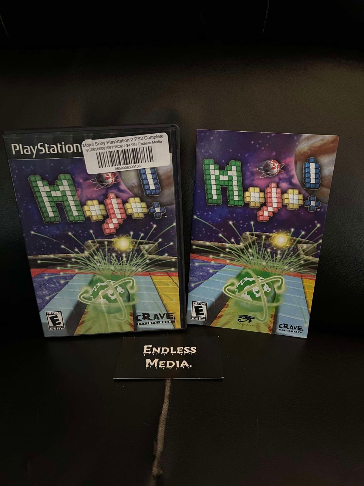 Mojo Sony Playstation 2 Box and Manual Video Game