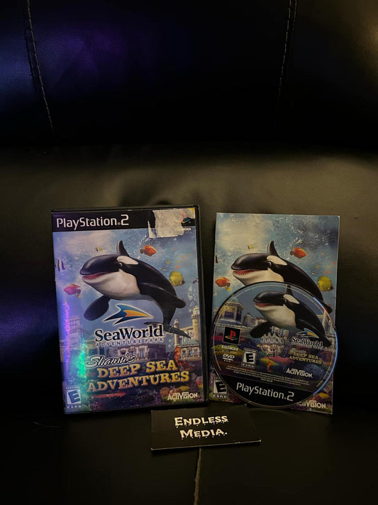 Shamu's Deep Sea Adventures Sony Playstation 2 CIB Video Game