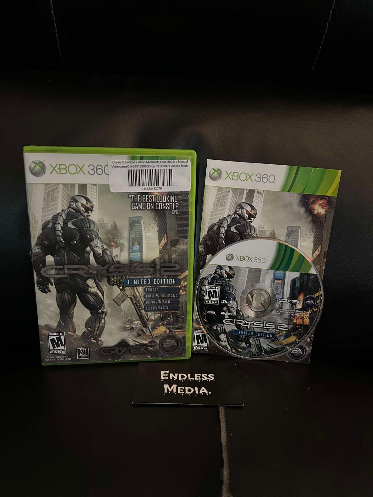 Crysis 2 [Limited Edition] Microsoft Xbox 360 CIB Video Game